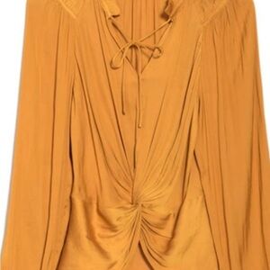 NWT Current Air, size Medium, Mustard Blouse